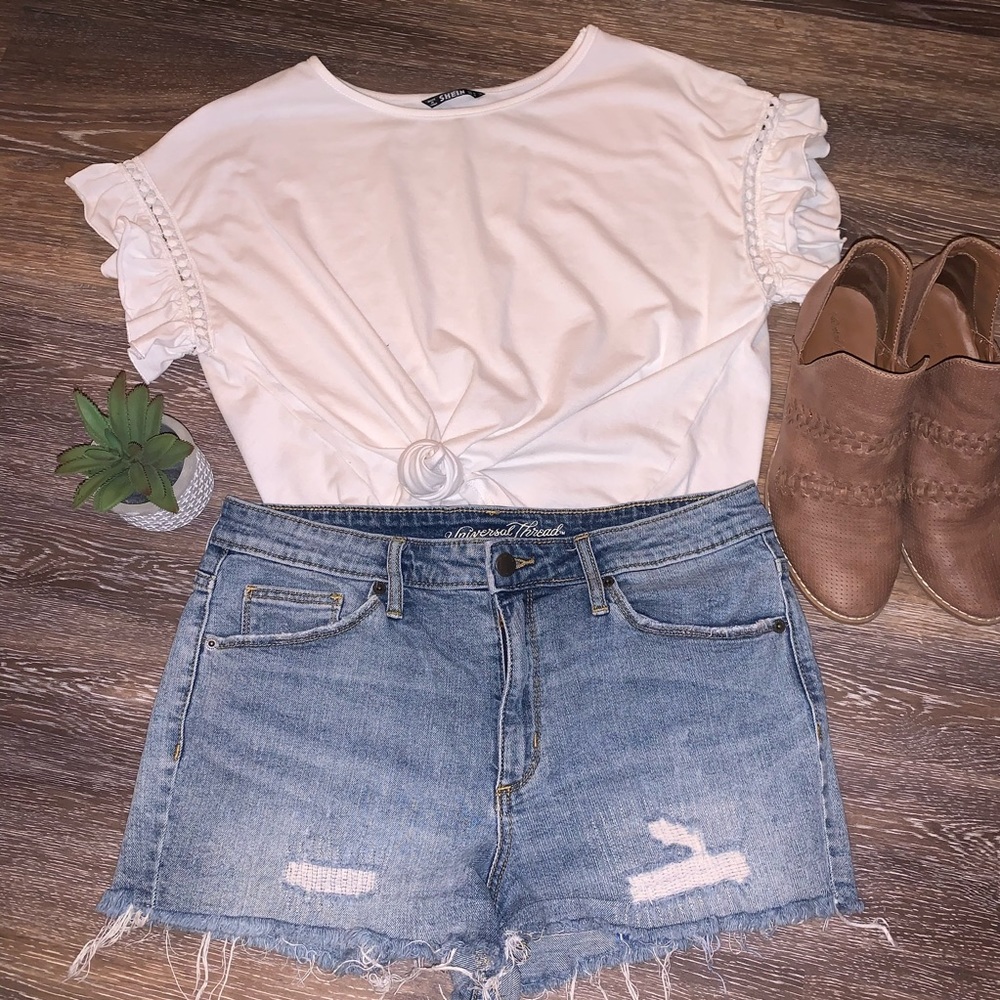 High Rise denim Shorts